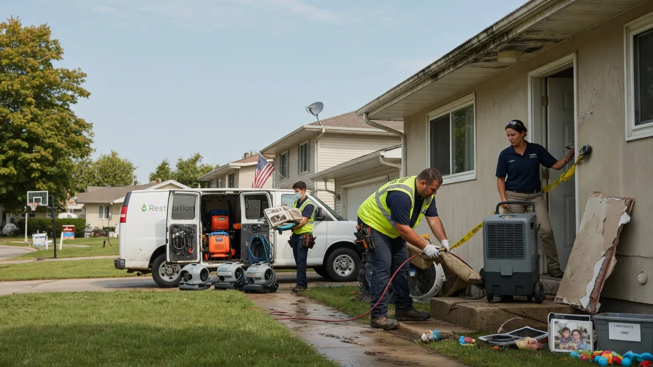 Water Damage Restoration in Pershing, IN near me